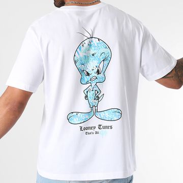 Looney Tunes - Oversize Tee Shirt Large Icy Tweety Back Blanco
