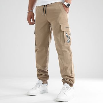Looney Tunes - Bugs Bunny Graffiti Blanco y Negro Pantalones Beige Cargo