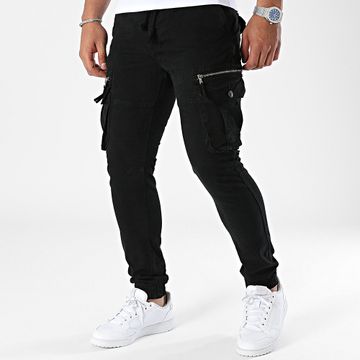 John H - Pantalones cargo negros
