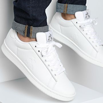 Le Coq Sportif - Basket LCS Court Clean 2410486 Optical Blanco Reflectante