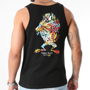Looney Tunes - Taz Graffiti Back Tank Top Negro