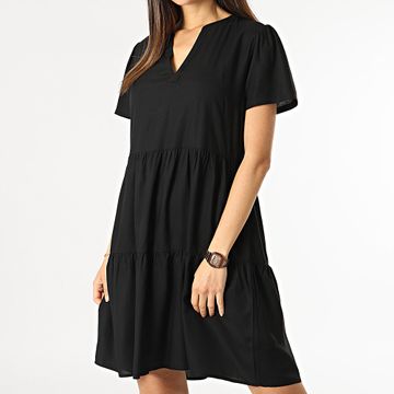 Only - Zally Life Vestido Cuello V Mujer Negro