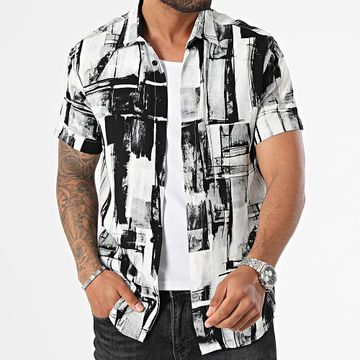 Classic Series - Camisa Manga Corta Blanca Gris Negra