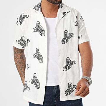 Frilivin - Camiseta de manga corta Blanco Negro