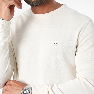 Calvin Klein - Sudadera cuello redondo Algodón 3549 Beige