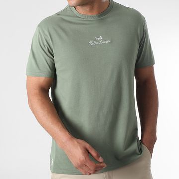 Polo Ralph Lauren - Camiseta Classic Fit Logo Bordado Caqui Verde