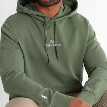 Polo Ralph Lauren - Sudadera con Logo Bordado Verde Caqui