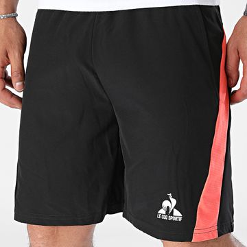 Le Coq Sportif - Training Jogging Shorts 2410224 Negro Naranja
