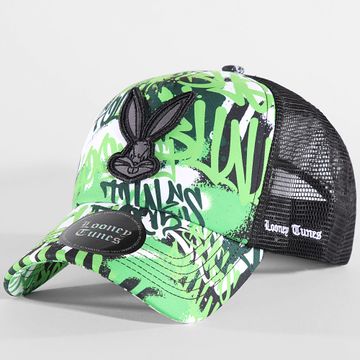 Looney Tunes - Bugs Bunny Graff Trucker Cap Verde Negro