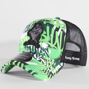 Looney Tunes - Taz Graff Trucker Cap Verde Negro