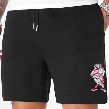 Looney Tunes - Taz Graffiti Pink Jogging Shorts Negro