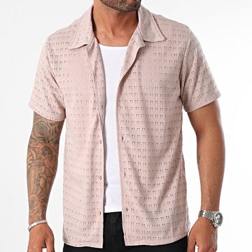 KZR - Camisa de manga corta beige oscuro