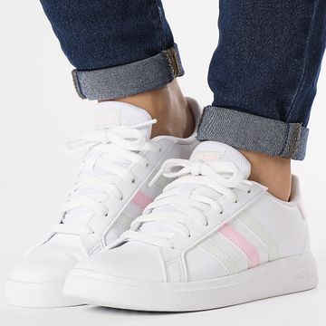 Adidas Performance - Grand Court 2.0 K Zapatillas Mujer IH4886 Calzado Blanco Jade Rosa