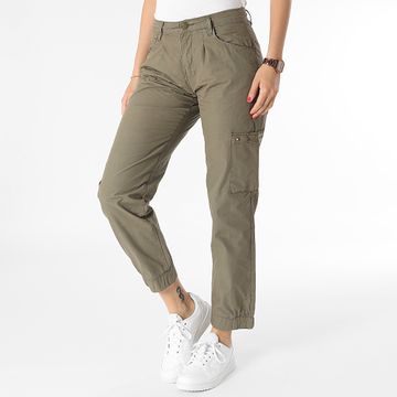 Classic Series - Pantalones verde caqui de mujer