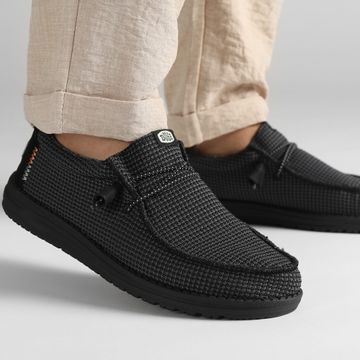Hey Dude - Mocasines Wally Sport Mesh Negros