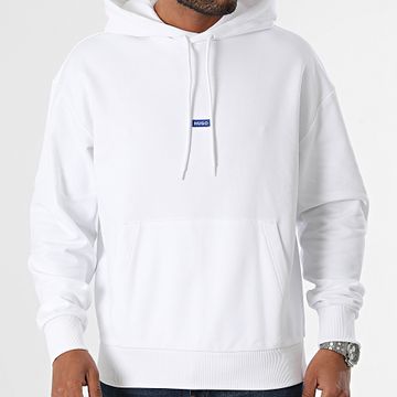 Hugo Azul - Sudadera con capucha Nalonso 50522374 Blanco