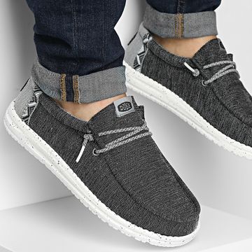 Hey Dude - Mocasines Wally Coastline Negro Blanco