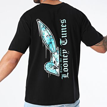 Looney Tunes - Oversize Tee Shirt Large Icy Bugs Negro
