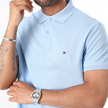 Tommy Hilfiger - Polo de manga corta Under Placket Flag 1684 Azul claro