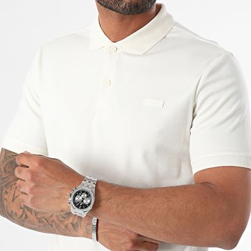 Calvin Klein - Polo Slim Smooth Algodón Manga Corta 1657 Beige Claro