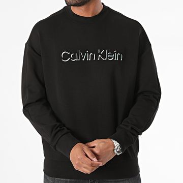 Calvin Klein - Sudadera cuello redondo Shadow Embossed Logo 3081 Negro