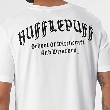 Harry Potter - Camiseta Hufflepuff Oversize Blanca