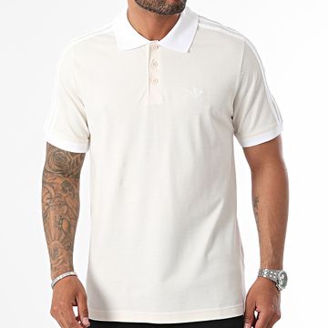Adidas Originals - Polo Manga Corta 3 Rayas IZ3070 Beige
