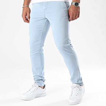 Mackten - Pantalones chinos azul claro