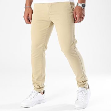 Mackten - Pantalón chino beige oscuro