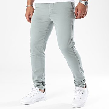 Mackten - Pantalón chino verde caqui