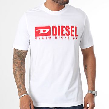 Diesel - Ajuste Q7 Camiseta A15398-0GRAI Blanco