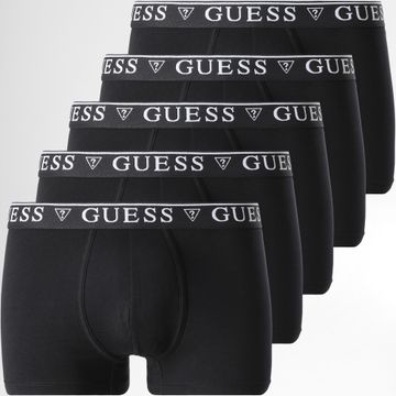 Guess - Paquete de 5 calzoncillos bóxer negros U4YG16-K6YW1