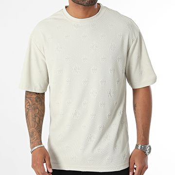 John H - Camiseta Beige Floral