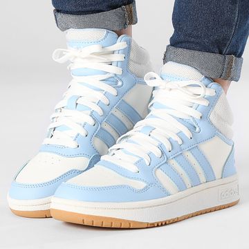 Adidas Originals - Zapatillas altas de mujer Hoops 3.0 Mid W IH0179 Cloud White Footwear White Gum3