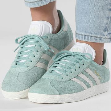 Adidas Originals - Gazelle Zapatillas Mujer W IG4393 Hazel Green Off Whote Footwear White