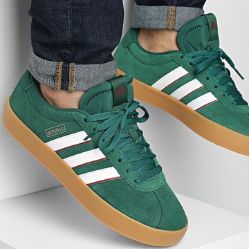 Adidas Performance - Zapatillas VL Court 3.0 IH4790 Verde Oscuro Nube Blanco Colegial Borgoña