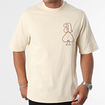 KZR - Camiseta oversize beige