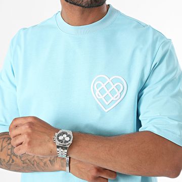 KZR - Camiseta oversize azul claro