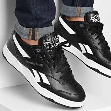 Reebok - Baloncesto Zapatillas 100033315 Core Negro Calzado Blanco Gris Puro