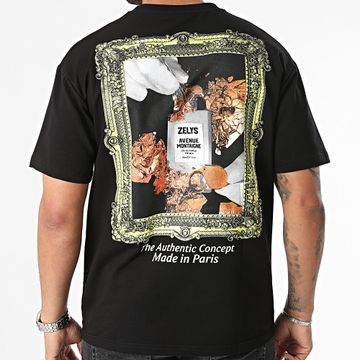 Zelys Paris - Montaigne Oversize Tee Shirt Negro