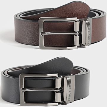 Teddy Smith - Cinturón reversible Orwin 13616697 Negro Marrón