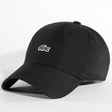 Lacoste - Gorra Centro Logo Cocodrilo Bordado Negro