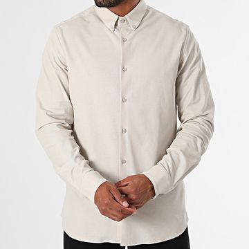 Calvin Klein - Camisa de manga larga Piqué 3311 Beige