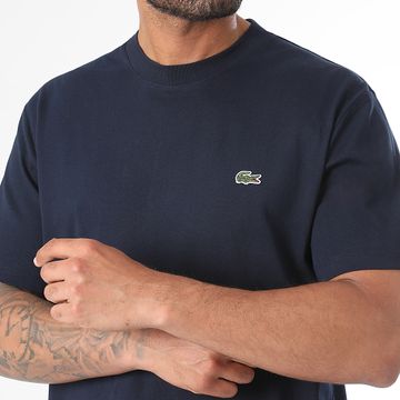 Lacoste - Classic Fit Camisa Logo Cocodrilo Bordada Azul Marino