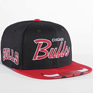 Mitchell and Ness - Bigmouth Snapback NBA Gorra Chicago Bulls Negro Rojo