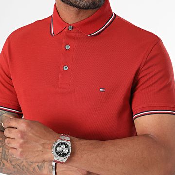 Tommy Hilfiger - Polo Slim Tipped 0750 Rojo