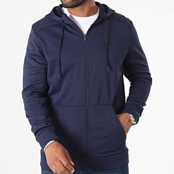 Under Armour - Sudadera con capucha y cremallera 1373357 Azul Marino