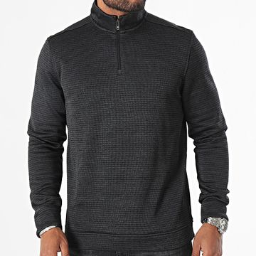 Under Armour - Sudadera de rayas con cuello de cremallera SweaterFleece 1373674 Charcoal Grey
