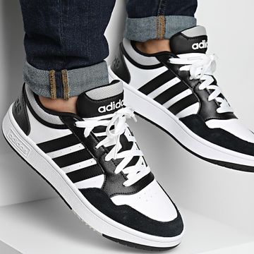 Adidas Performance - Zapatillas Hoops 3.0 IH0169 Calzado Blanco Core Negro Gris Dos
