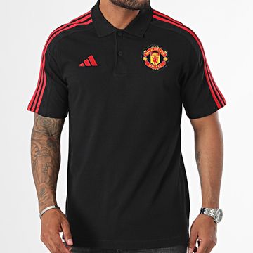 Adidas Performance - Manchester United DNA IT4165 Polo de manga corta a rayas negro